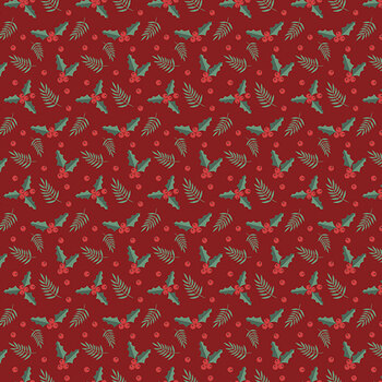 Evergreen Wishes C17814-RED by Traci Reed for Riley Blake Designs, Image