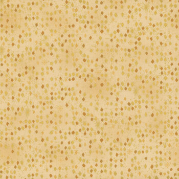 Stof Christmas 2026 - Snow Crystals 4593-208 Tan/Gold Diamonds by Stof Fabrics, Image