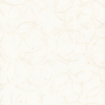 Stof Christmas 2026 - Snow Crystals 4593-115 White/Pearl Circles and Small Stars by Stof Fabrics, Image