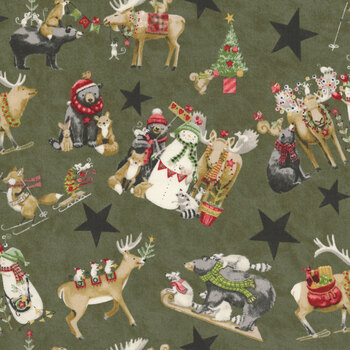 Northern Christmas C17830-GREEN by Teresa Kogut for Riley Blake Designs