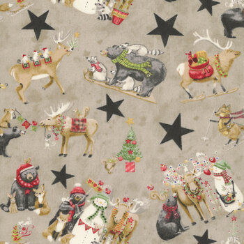 Northern Christmas C17830-NEUTRAL by Teresa Kogut for Riley Blake Designs