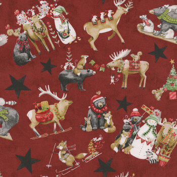 Northern Christmas C17830-RED by Teresa Kogut for Riley Blake Designs