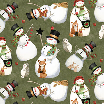 Northern Christmas C17831-GREEN by Teresa Kogut for Riley Blake Designs, Image