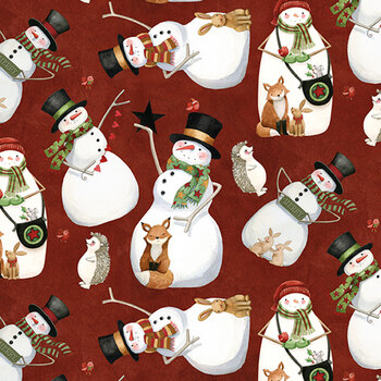 Northern Christmas C17831-RED by Teresa Kogut for Riley Blake Designs, Image
