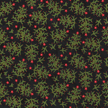 Northern Christmas C17832-BLACK by Teresa Kogut for Riley Blake Designs, Image
