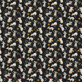 Northern Christmas C17833-BLACK by Teresa Kogut for Riley Blake Designs, Image