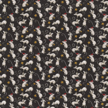 Northern Christmas C17833-BLACK by Teresa Kogut for Riley Blake Designs