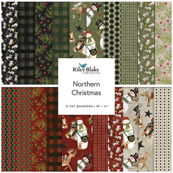 Northern Christmas  21 FQ Set by Teresa Kogut for Riley Blake Designs, Image