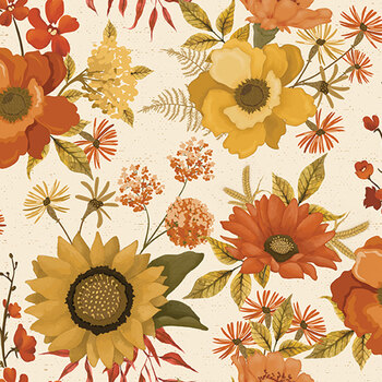 Bountiful C17860-CREAM by Sandy Gervais for Riley Blake Designs, Image