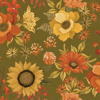 Bountiful C17860-GREEN by Sandy Gervais for Riley Blake Designs, Image