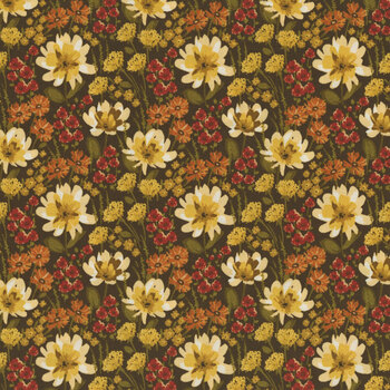Bountiful C17861-MOCHA by Sandy Gervais for Riley Blake Designs