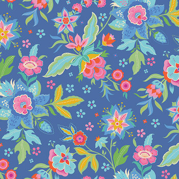Kipling Gardens C17880-BLUEBERRY by Lily Ashbury for Riley Blake Designs, Image