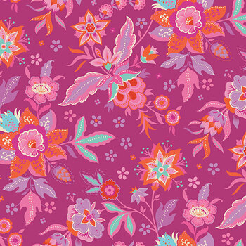 Kipling Gardens C17880-FUCHSIA by Lily Ashbury for Riley Blake Designs, Image