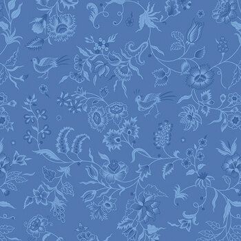 Kipling Gardens C17882-BLUEBERRY by Lily Ashbury for Riley Blake Designs, Image