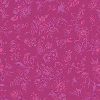 Kipling Gardens C17882-FUCHSIA by Lily Ashbury for Riley Blake Designs, Image