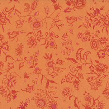 Kipling Gardens C17882-ORANGE by Lily Ashbury for Riley Blake Designs