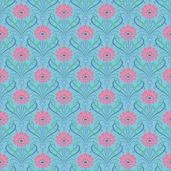 Kipling Gardens C17883-BLUE by Lily Ashbury for Riley Blake Designs, Image