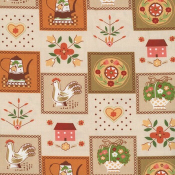 Baked with Love 108" Wide WB17801-LINEN  by Lori Holt for Riley Blake Designs