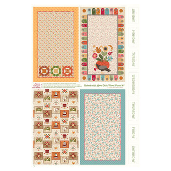 Baked with Love HD18120-PANEL Home Dec Dish Towel Panel by Lori Holt for Riley Blake Designs, Image