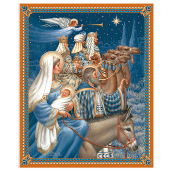 Picture a Christmas II PD17983-PANEL The Nativity Panel by Riley Blake Designs, Image