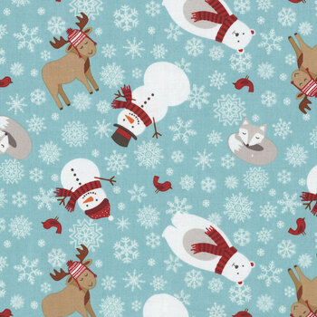 A Perfect Winter C17990-BLUE by Lori Whitlock for Riley Blake Designs