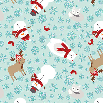 A Perfect Winter C17990-POWDER by Lori Whitlock for Riley Blake Designs, Image