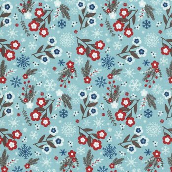 A Perfect Winter C17991-BLUE by Lori Whitlock for Riley Blake Designs