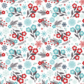A Perfect Winter C17991-WHITE by Lori Whitlock for Riley Blake Designs, Image