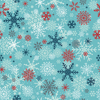 A Perfect Winter C17992-BLUE by Lori Whitlock for Riley Blake Designs, Image