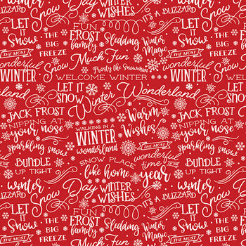 A Perfect Winter C17993-RED by Lori Whitlock for Riley Blake Designs, Image