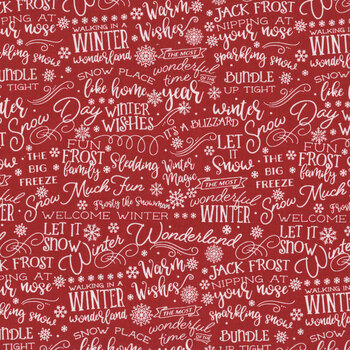 A Perfect Winter C17993-RED by Lori Whitlock for Riley Blake Designs