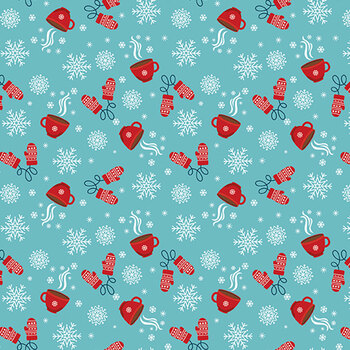 A Perfect Winter C17994-BLUE by Lori Whitlock for Riley Blake Designs, Image