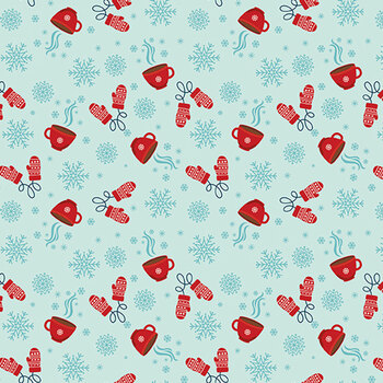 A Perfect Winter C17994-POWDER by Lori Whitlock for Riley Blake Designs, Image