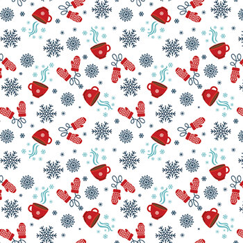 A Perfect Winter C17994-WHITE by Lori Whitlock for Riley Blake Designs, Image