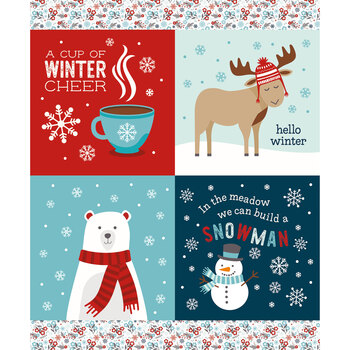 A Perfect Winter P17997-PANEL Winter Cheer Panel by Lori Whitlock for Riley Blake Designs, Image