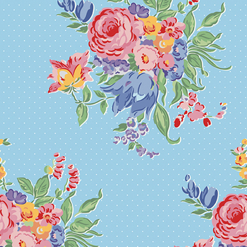 Dear Sweethearts C18090-BLUE by American Jane for Riley Blake Designs, Image