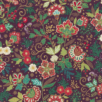 Adorn MU-213-R9 Burgundy by Makower UK for Andover Fabrics