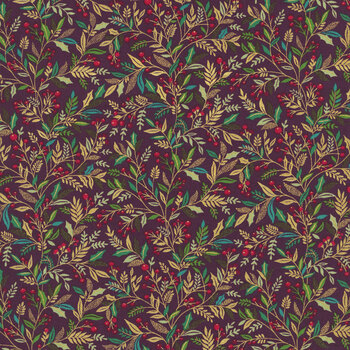 Adorn MU-214-R9 Burgundy by Makower UK for Andover Fabrics