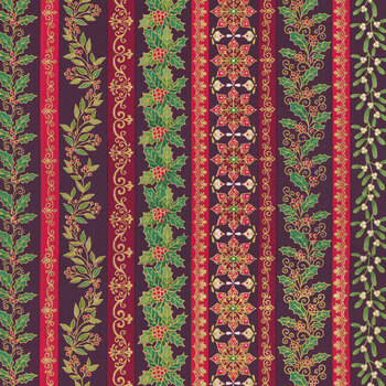 Adorn MU-218-R9 Burgundy by Makower UK for Andover Fabrics