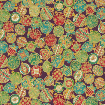 Adorn MU-217-R9 Burgundy by Makower UK for Andover Fabrics