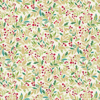 Adorn MU-214-Q Cream by Makower UK for Andover Fabrics