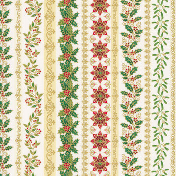 Adorn MU-218-Q Cream by Makower UK for Andover Fabrics