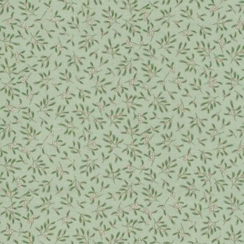 Country Christmas MU-235-G Green by Makower UK for Andover Fabrics