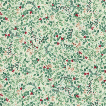 Country Christmas MU-234-Q Cream by Makower UK for Andover Fabrics