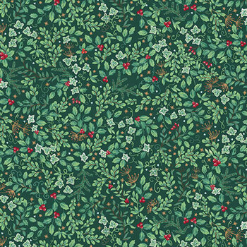 Country Christmas MU-234-G by Makower UK for Andover Fabrics, Image