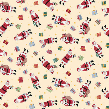 Country Christmas MU-231-Q by Makower UK for Andover Fabrics, Image