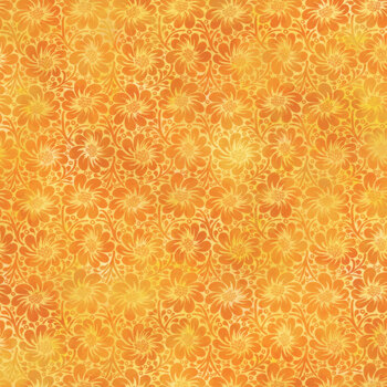 Felicity 6FEL-1 Orange Flower Field by Jason Yenter for In The Beginning Fabrics, Image