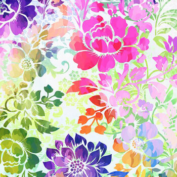Felicity 2FEL-1 Multi Floral by Jason Yenter for In The Beginning Fabrics, Image