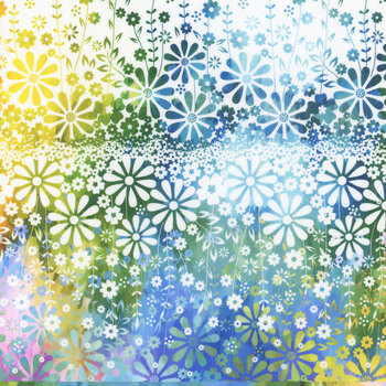 Felicity 1FEL-1 White Border by Jason Yenter for In The Beginning Fabrics, Image