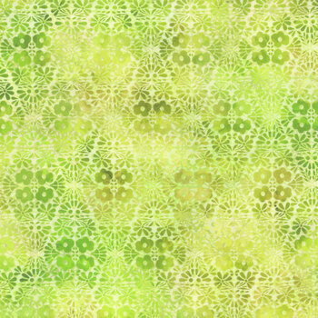 Felicity 9FEL-1 Green Flower Diamond by Jason Yenter for In The Beginning Fabrics, Image